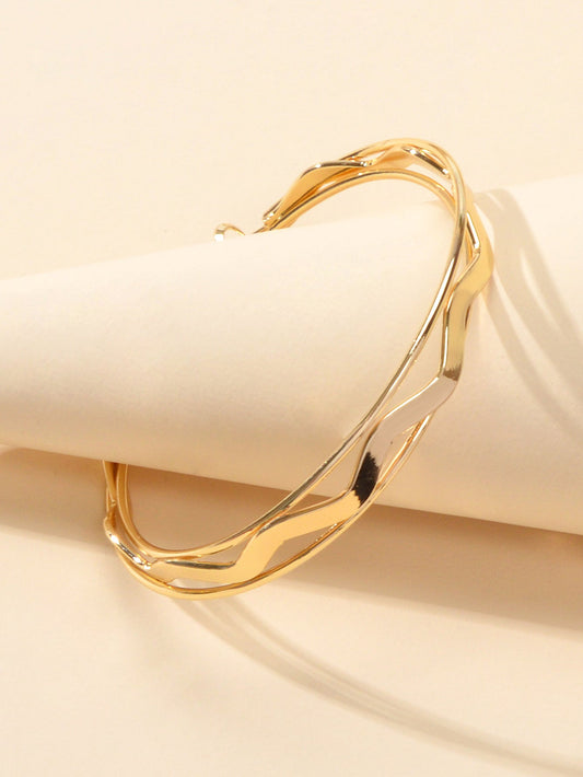 Gold Silver Geometric Statement Big Hoop Dangle Earrings Girls Party Decoration